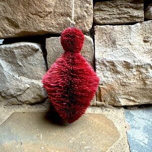 New🌟Anthropologie Terrain buri bottle brush Christmas Holiday Ornament-Mauve